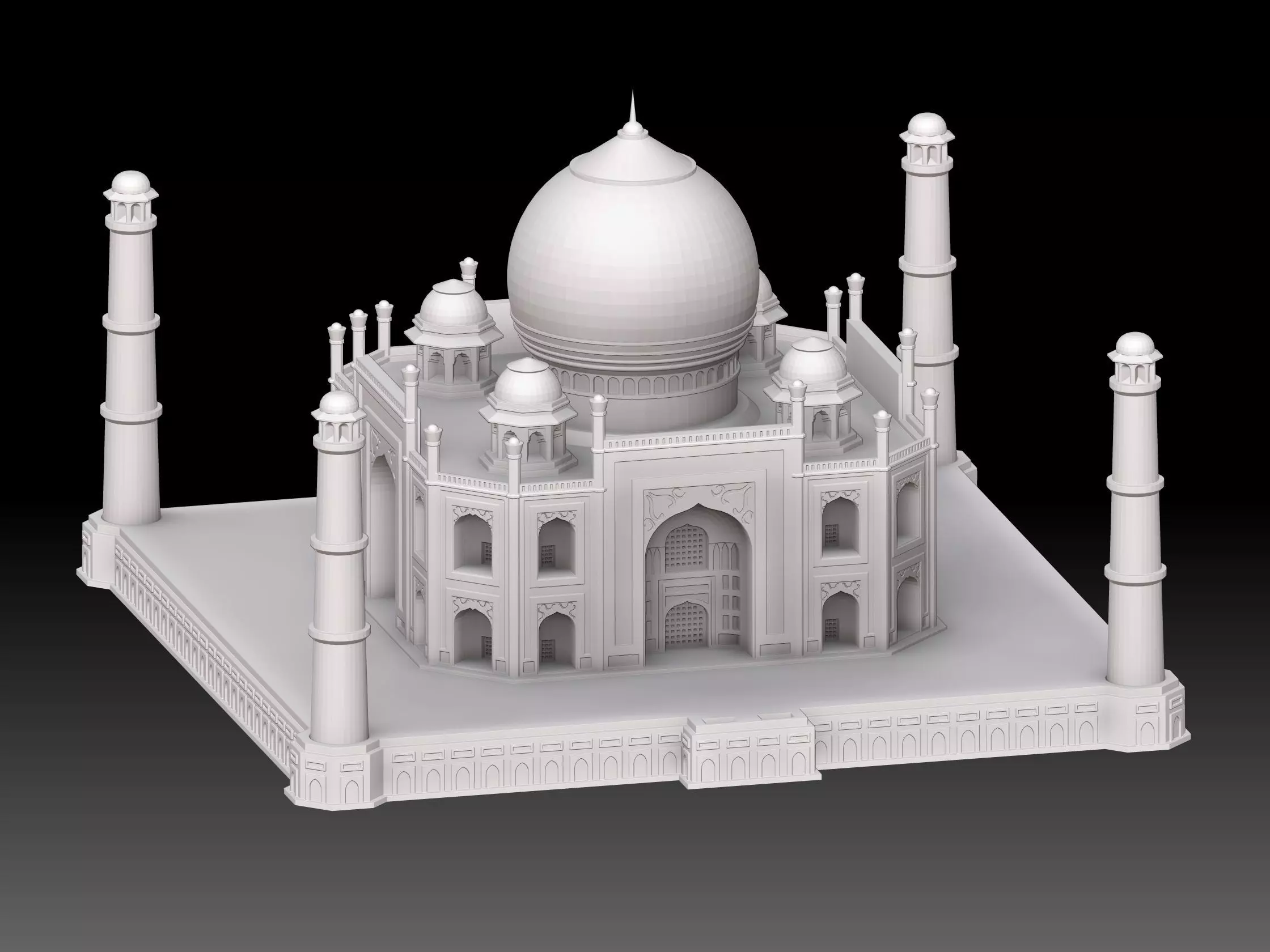 Taj mahal wonder of india for 3d print 3D print model