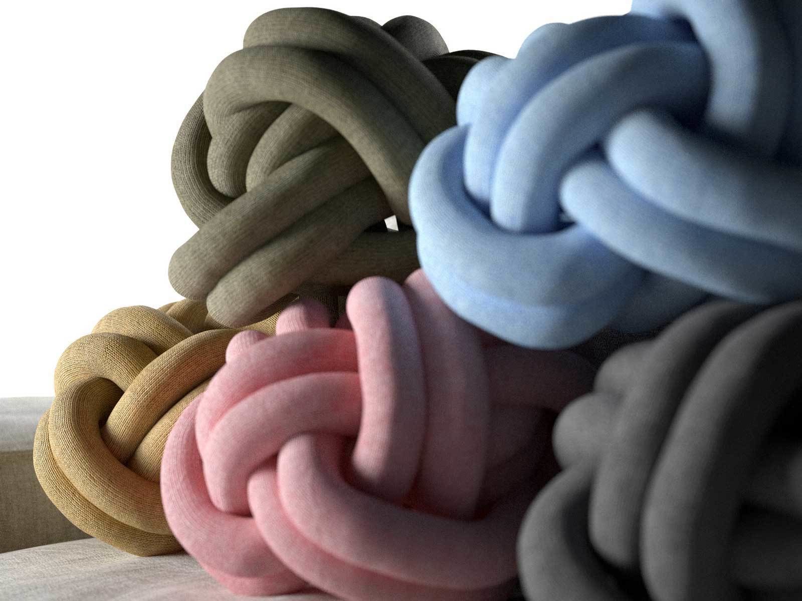 Knot Cushion 3D model_2
