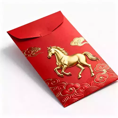 2026 Lunar Year Imperial Golden Horse 3D Model V05