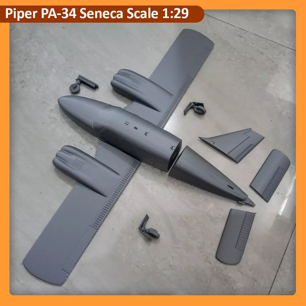 Piper PA-34 Seneca Scale 1-29 3D print model