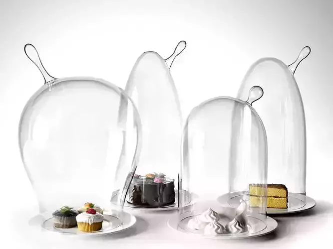 Glass Domes with Dessert