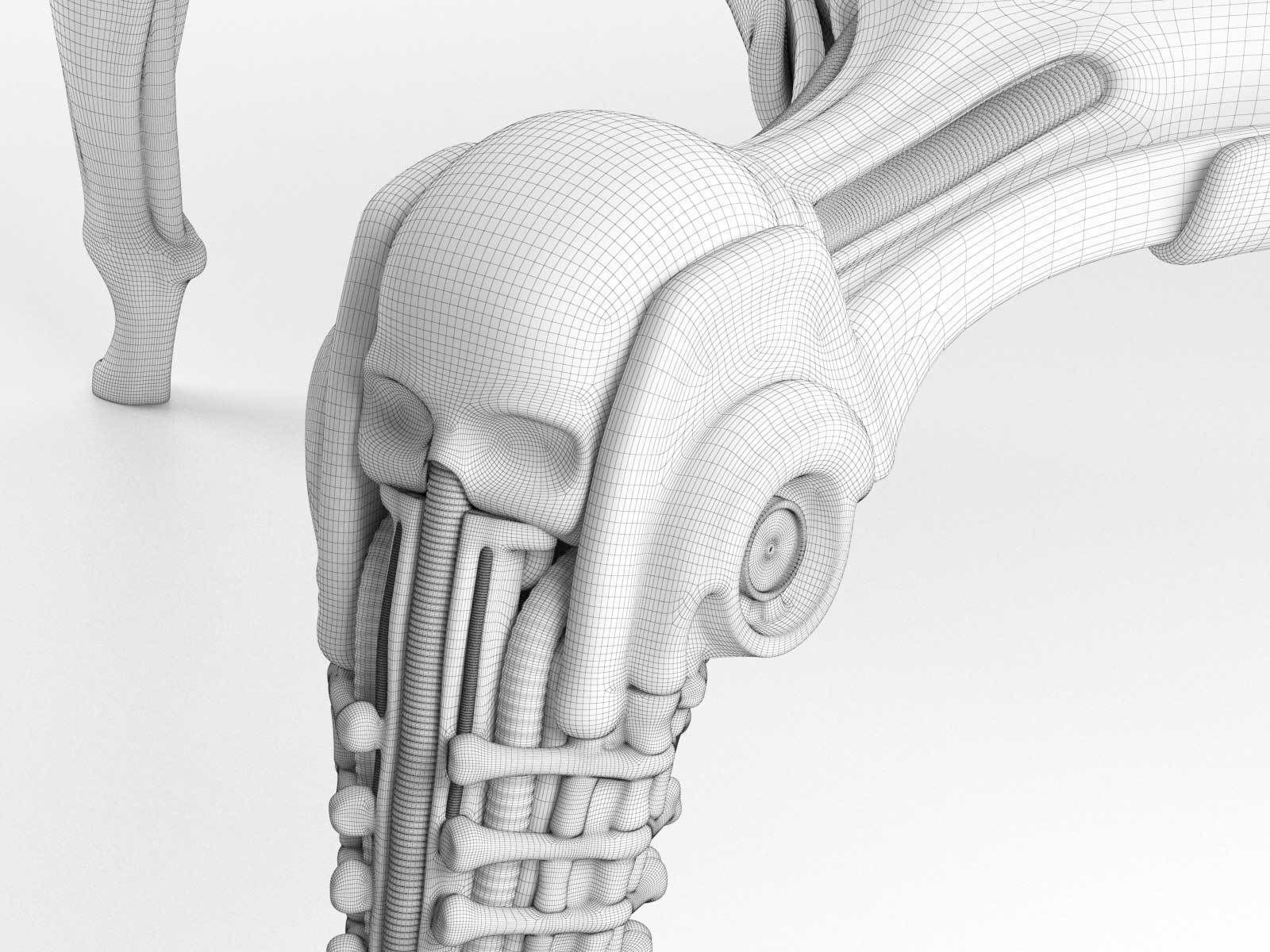 Harkonnen Table and Chairs 3D model_3