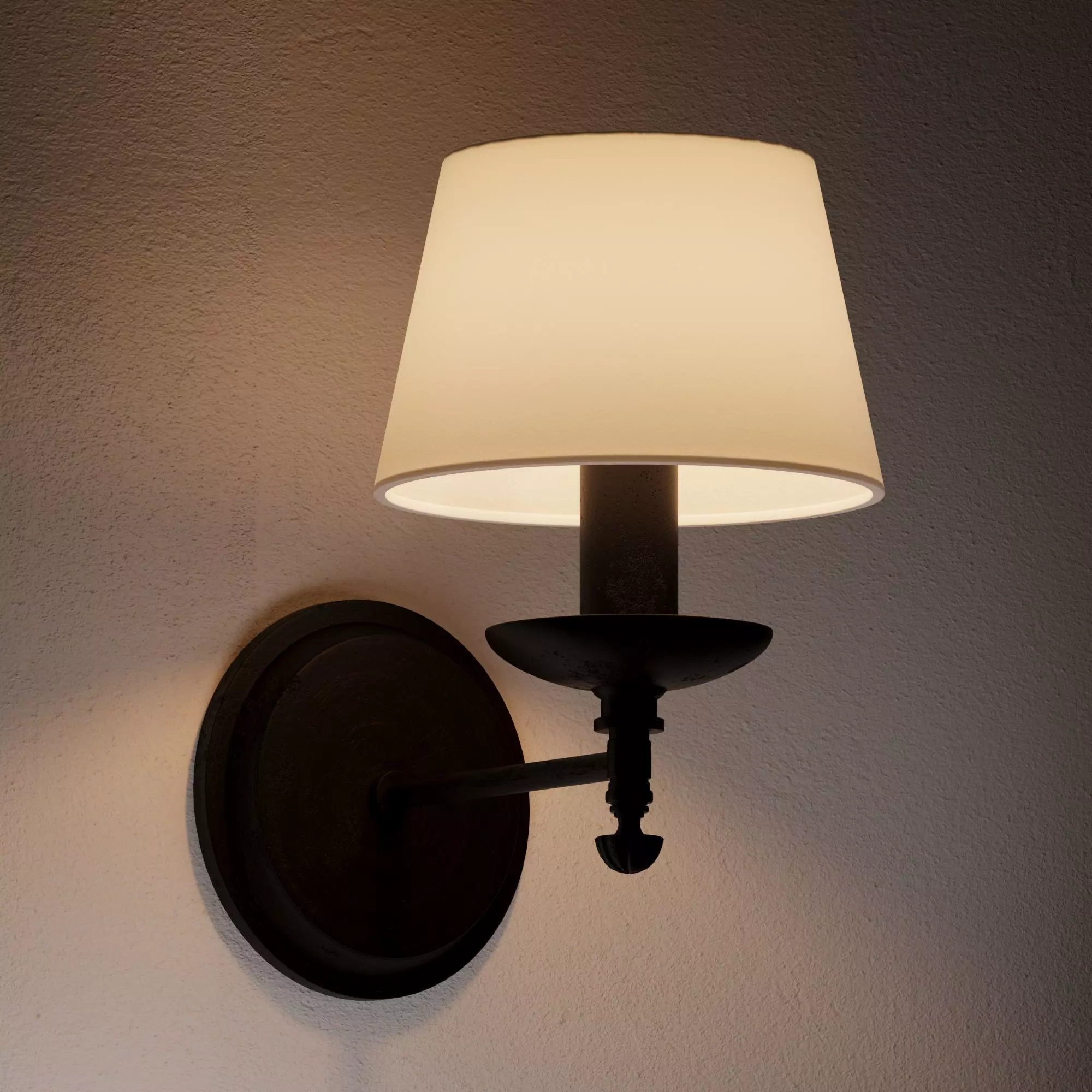 Minimalist Wall Sconce Lamp - Modern Interior Light for Corona 3D model