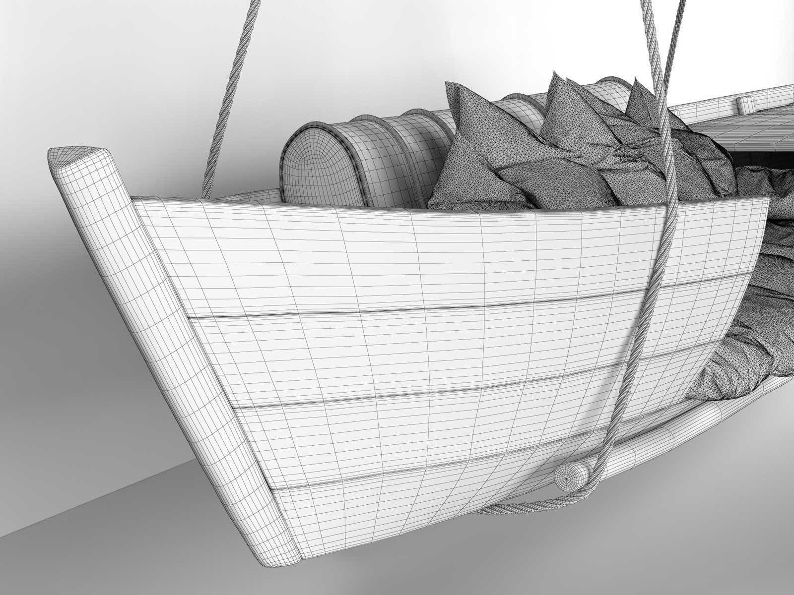 Hanging Boat Sofa 3D model_4