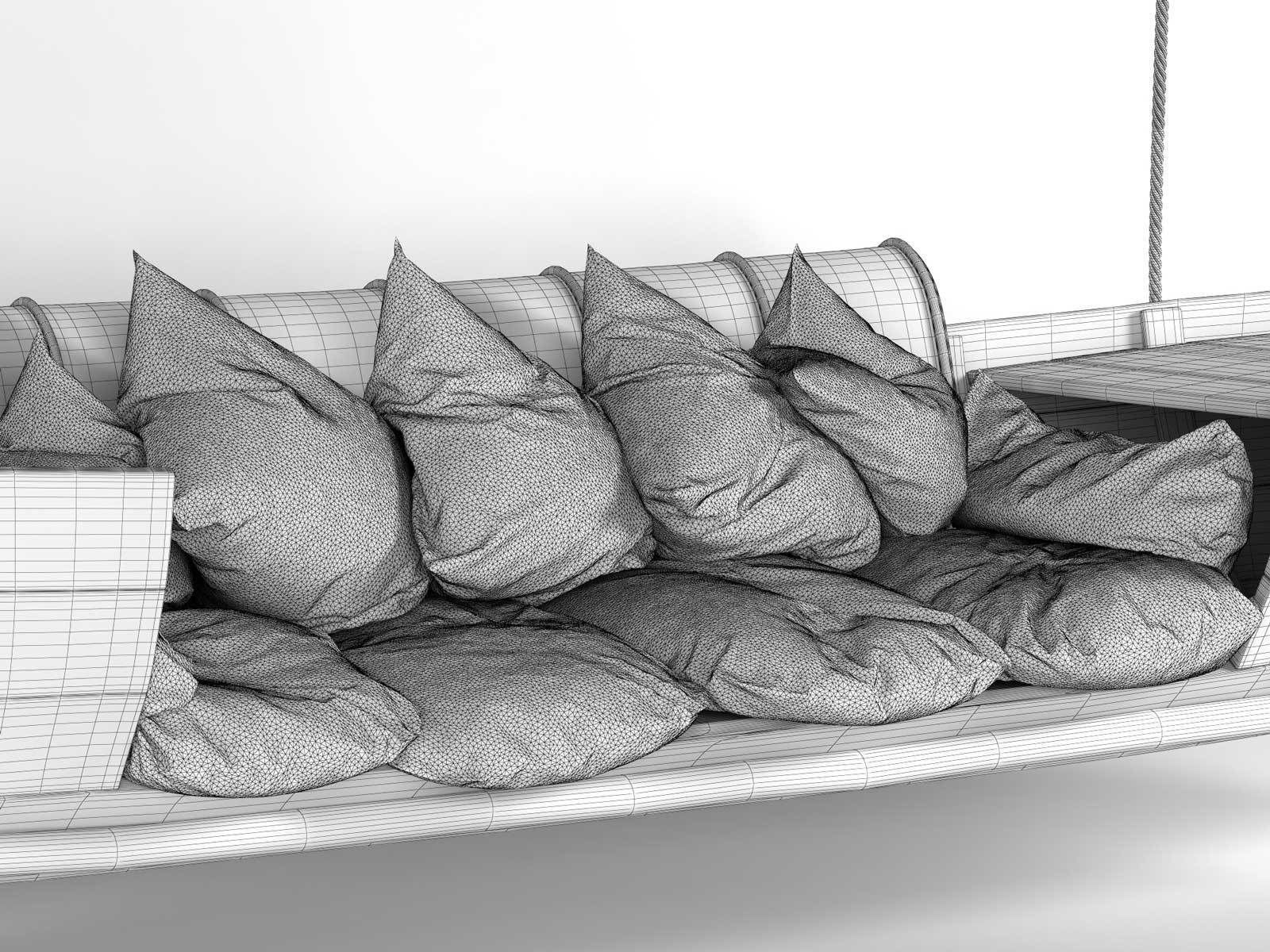 Hanging Boat Sofa 3D model_5