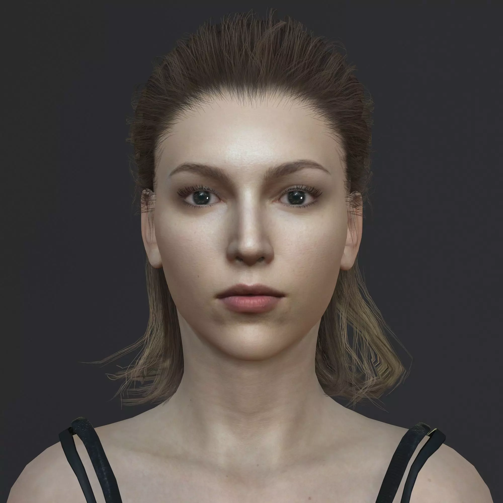 Ursula Corbero Character Low-poly 3D model
