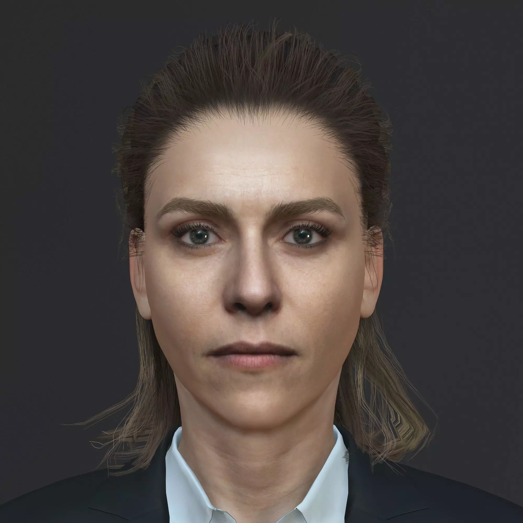 Itziar Ituno Character Low-poly 3D model