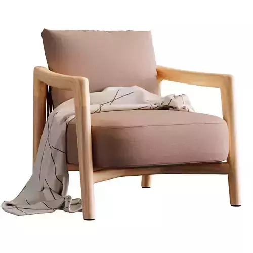Ponte Armchair By Poliform 3D model 3