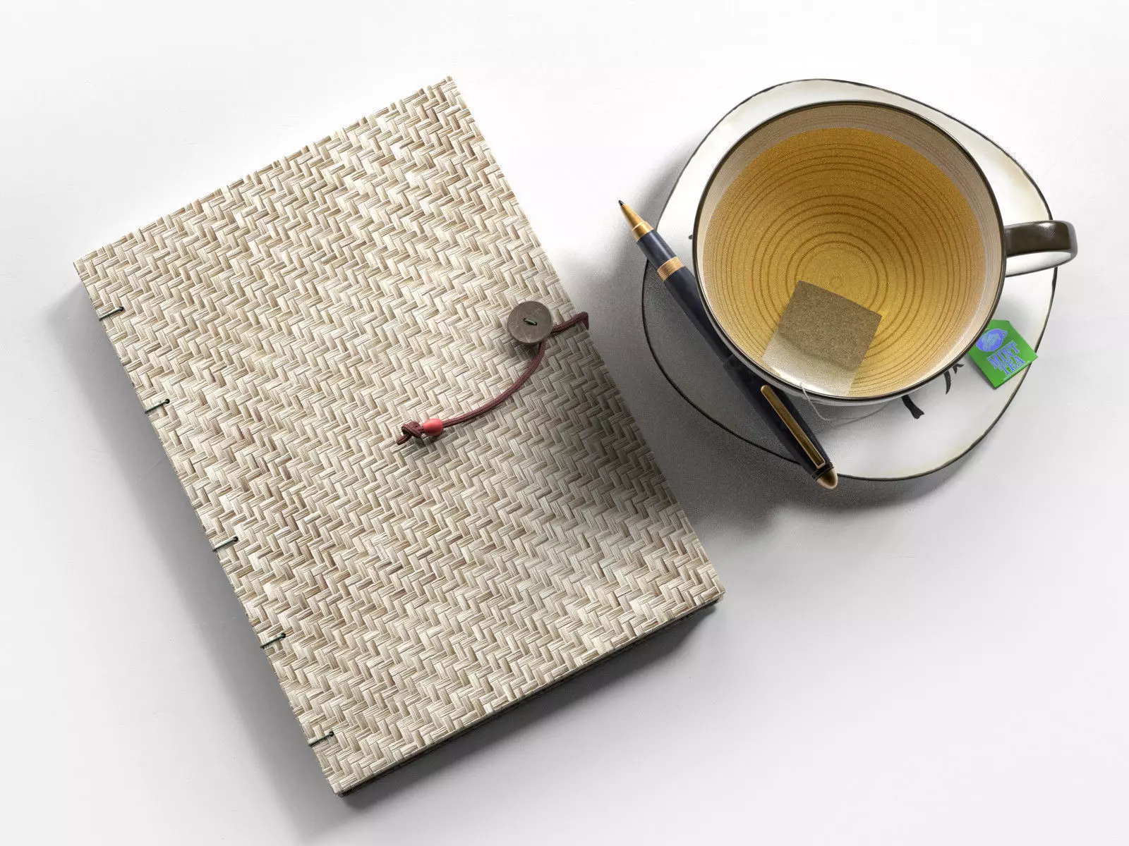 Diary Pen and Tea 3D model