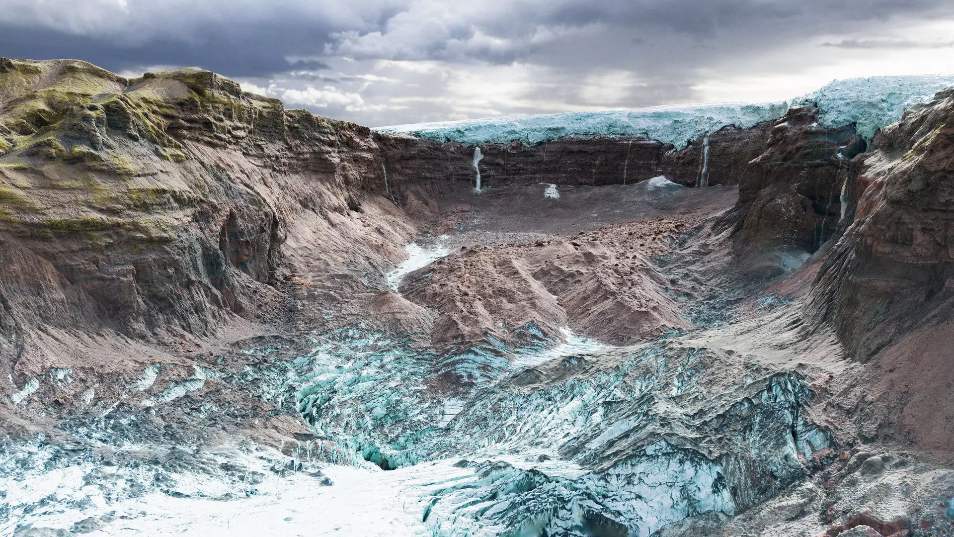 Glacier Valley Low-poly 3D model