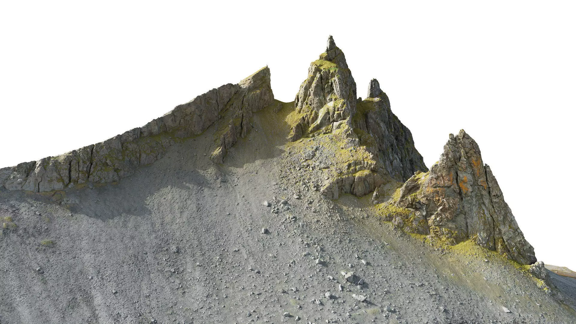 Epic Mountain Low-poly 3D model