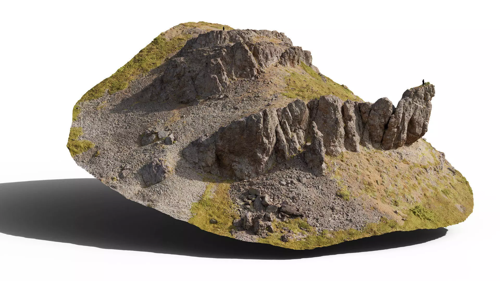 Mountain Cliff Low-poly 3D model