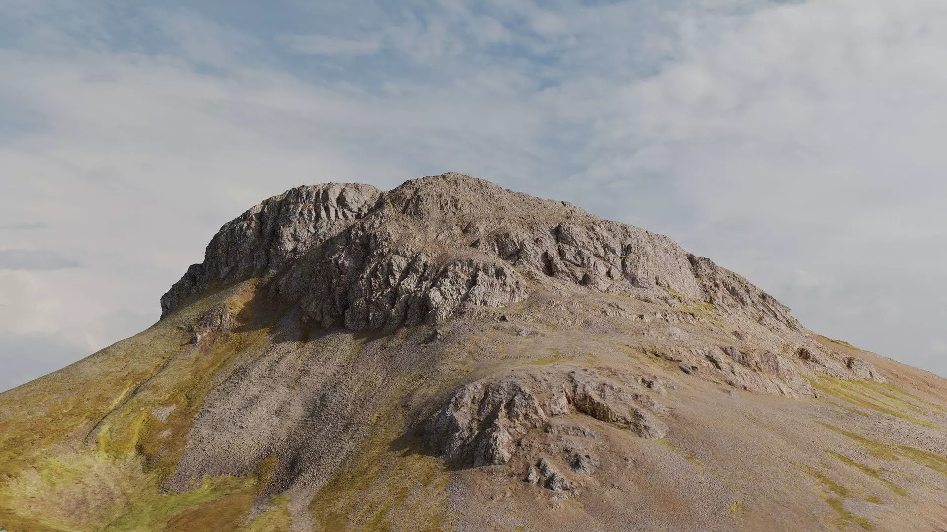 Rocky Mountain Low-poly 3D model
