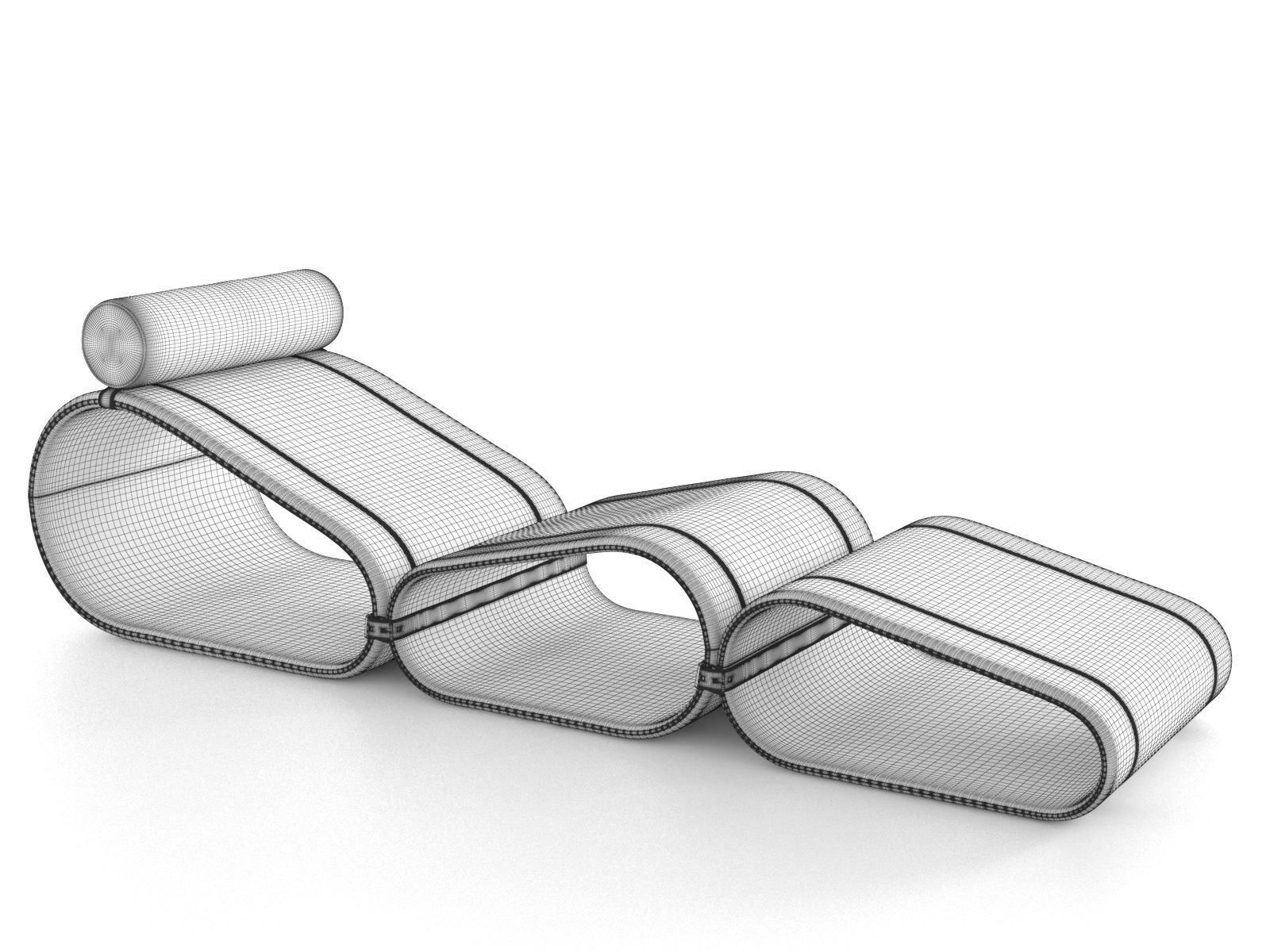 Chaise Lounge 02  3D model_5