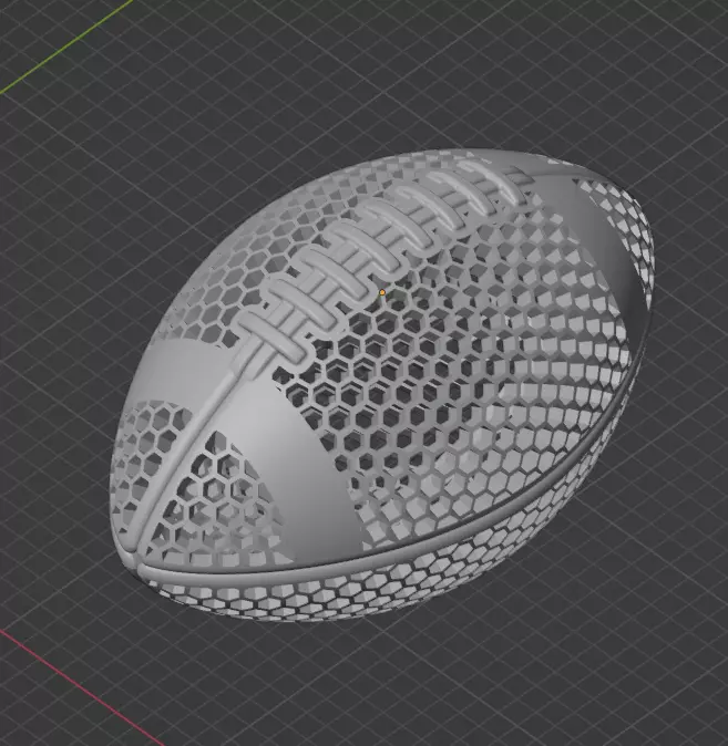 Airless Regulation Size Football STL Commercial License 3D print model