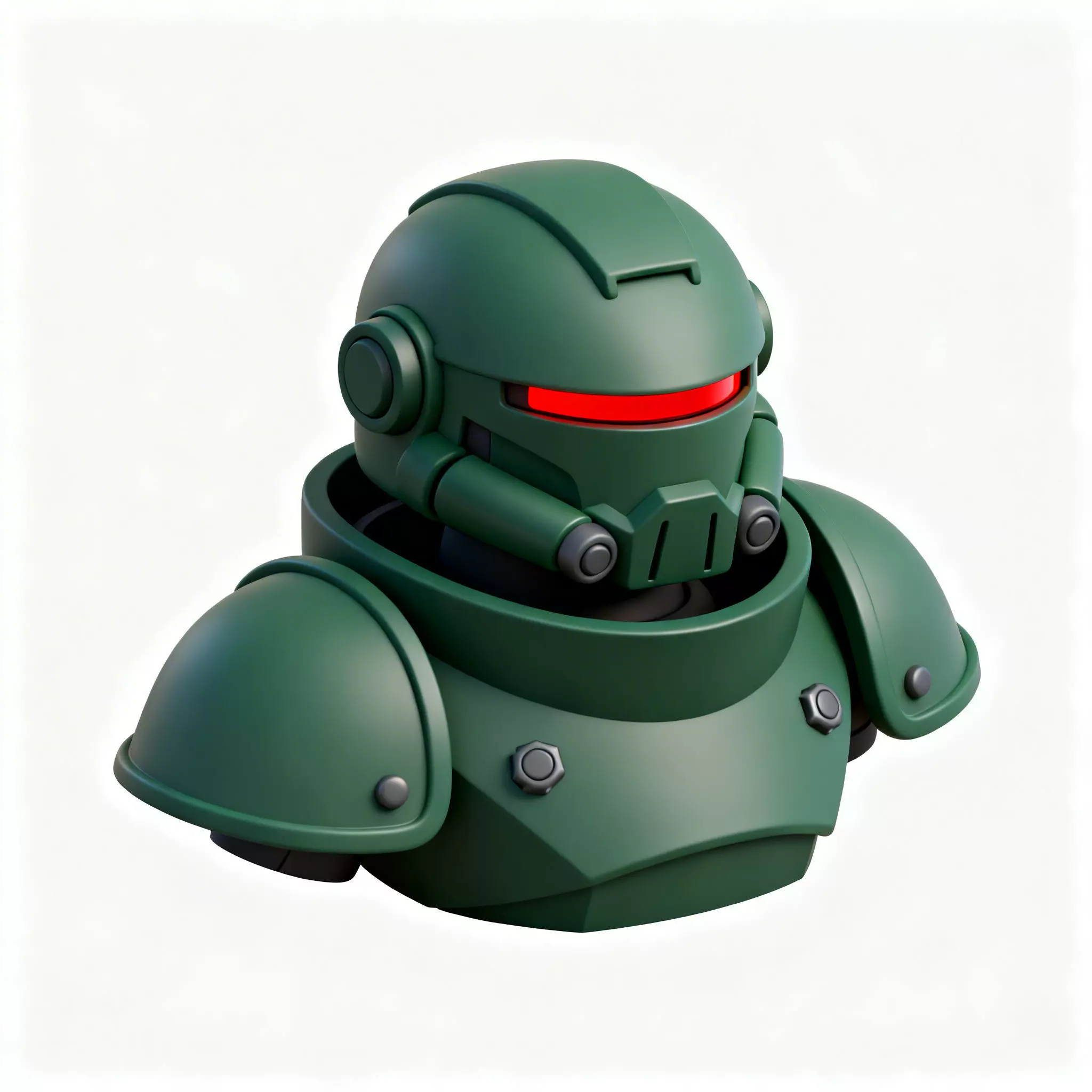 Heavy Juggernaut Helmet 3D Model 3D Model Low-poly 3D model