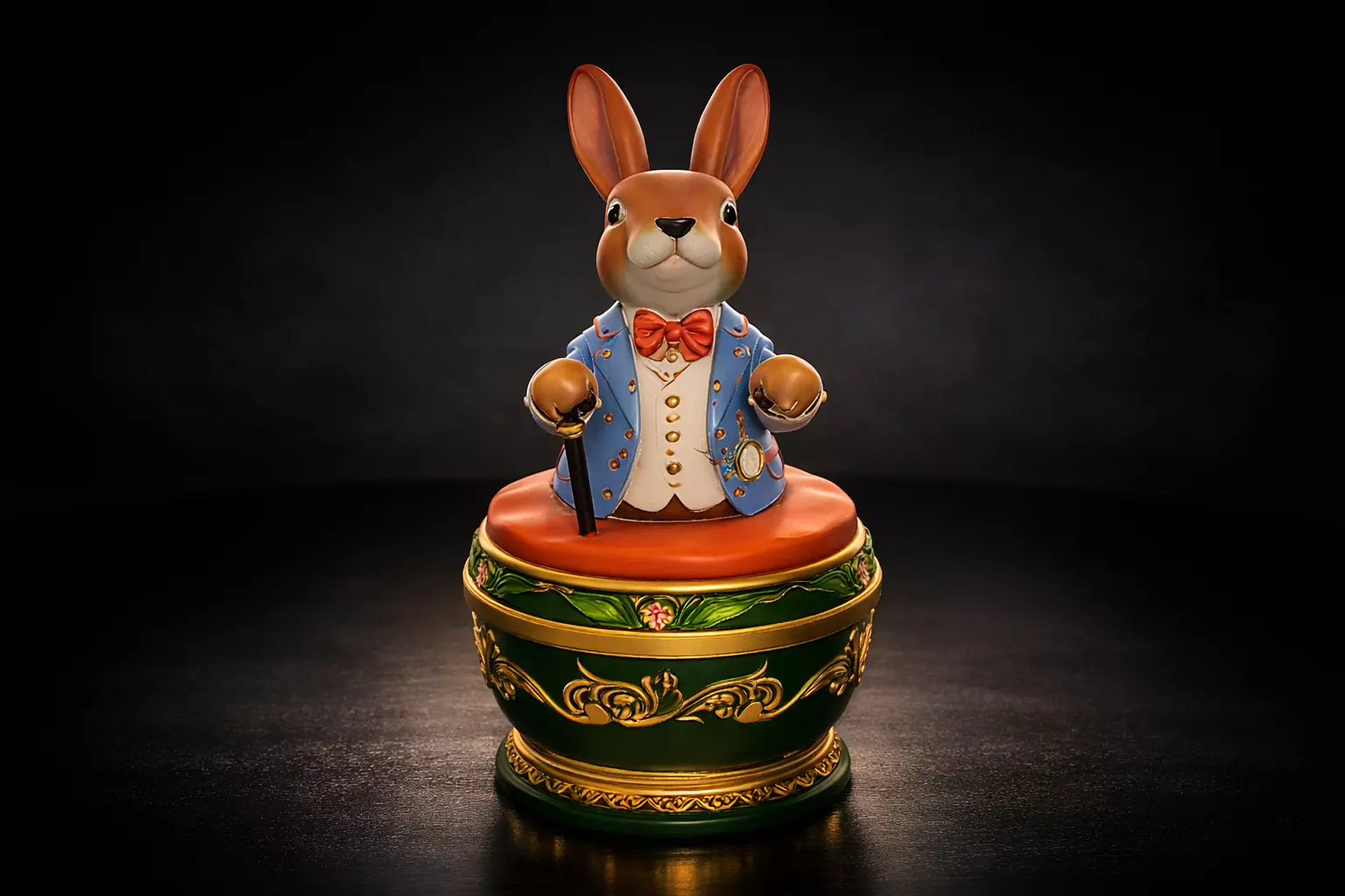 Easter Bunny Egg Victorian Rabbit Egg Decorative Easter 3D print model