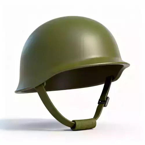 Stylized WW2 Infantry Helmet 3D Model 3D Model