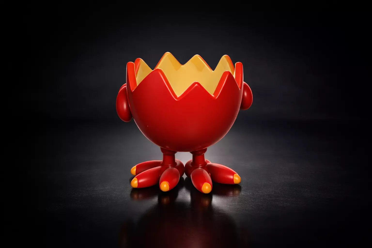 Cute Chick Crown Easter Egg Planter Multi Color Spring 3D print model