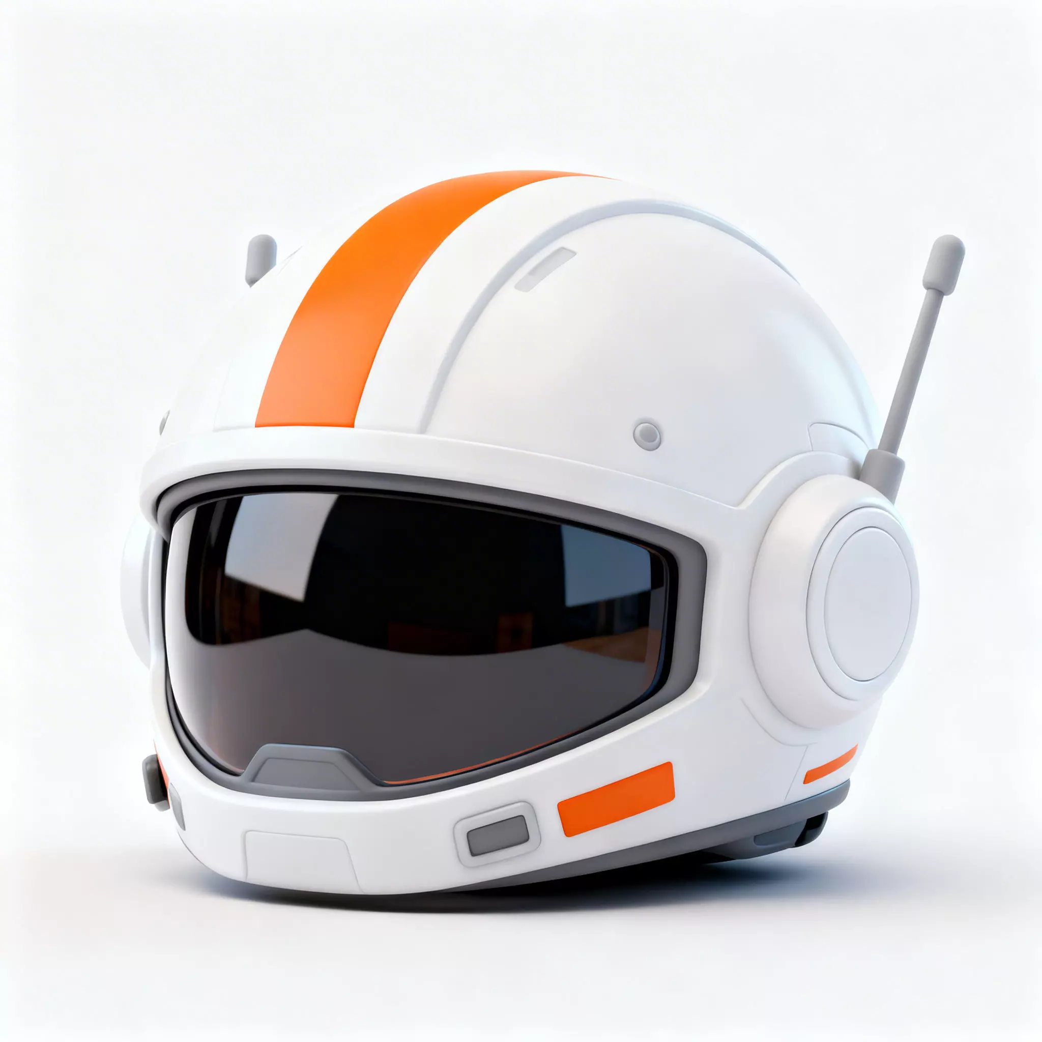 Stylized Drone Commander Helmet 3D Model 3D Model Low-poly 3D model