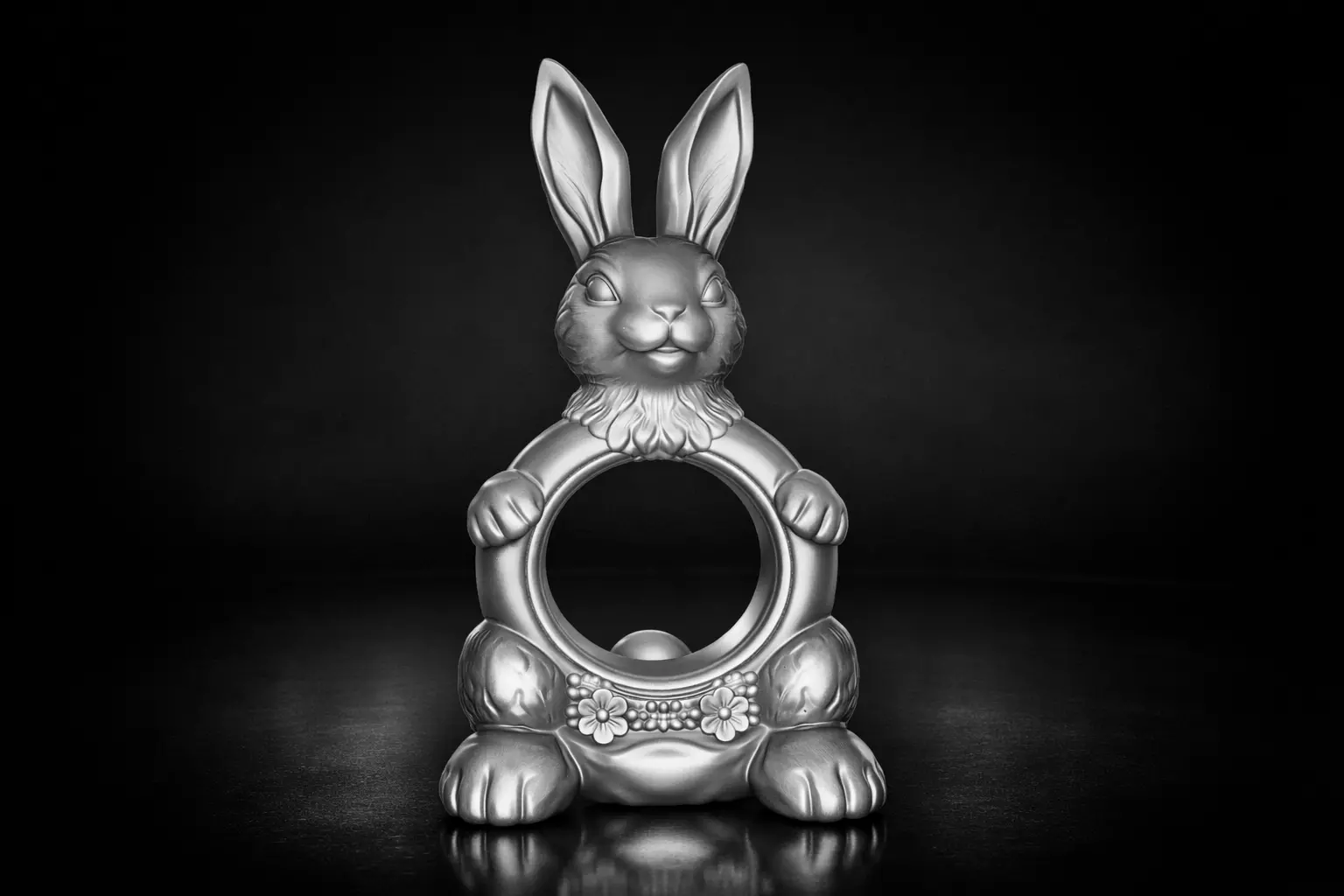 Cute Bunny Easter Egg Holder Rabbit Candy Holder Easter Decor 3D print model