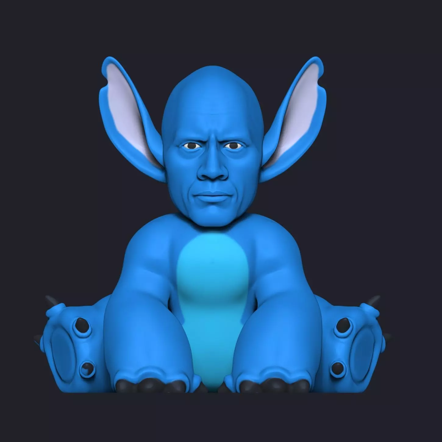 The rock 3D print model