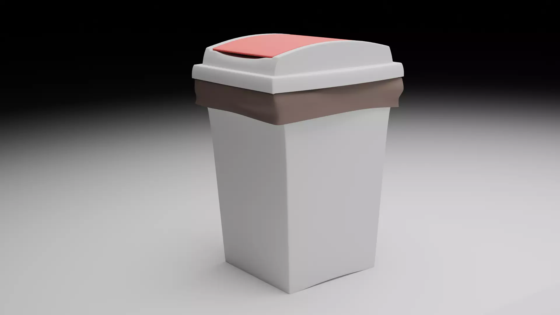 High Quality Realistic Trash Bin 3D model