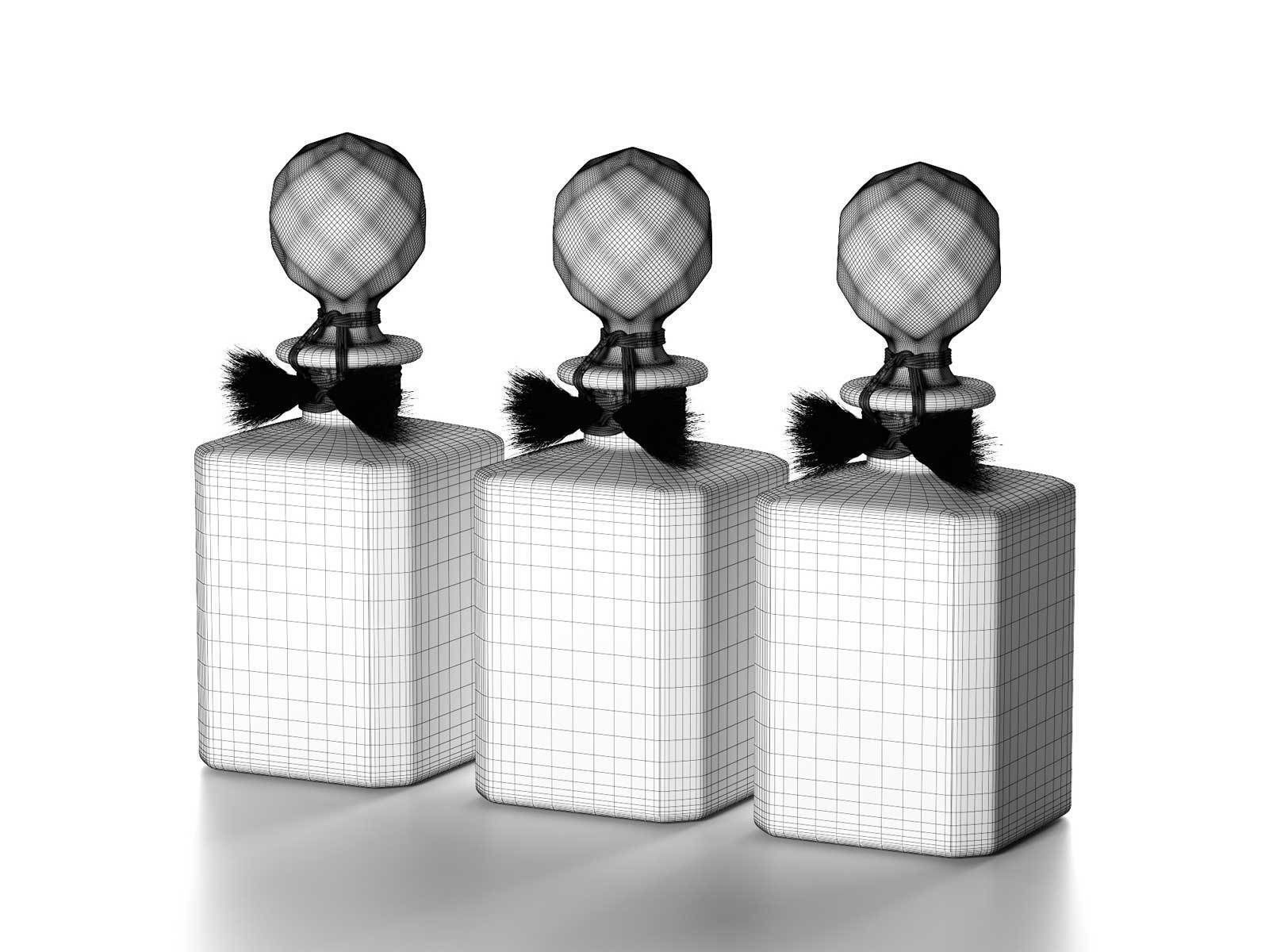 Baccarat Crystal Perfume Bottles 3D model_4