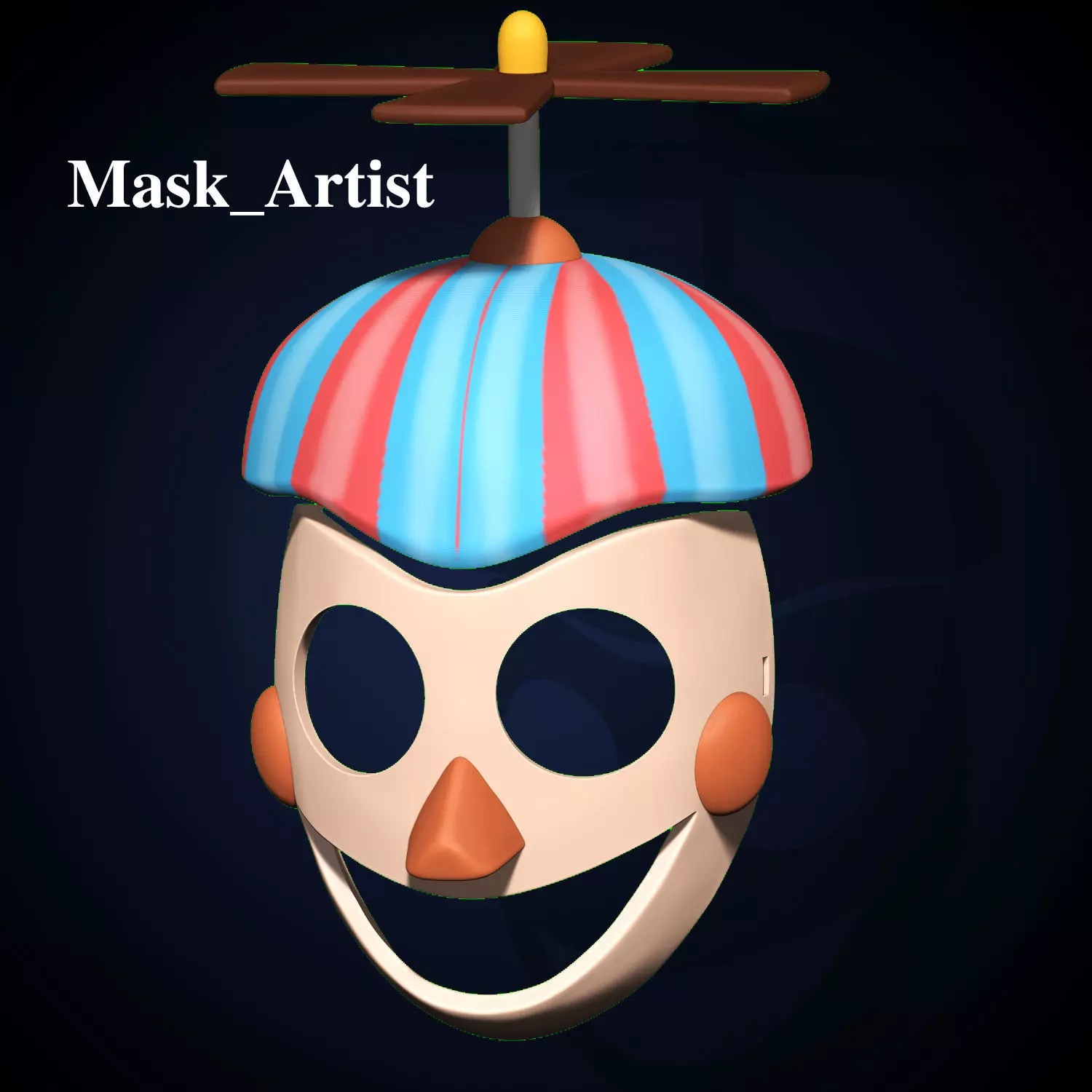 False Balloon Boy mask 3D print model