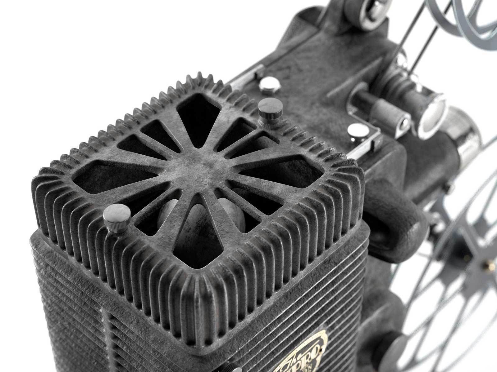 Ampro 16MM Projector 3D model_5