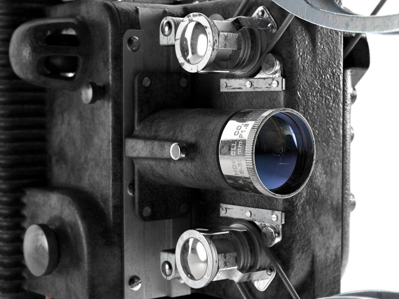 Ampro 16MM Projector 3D model_4