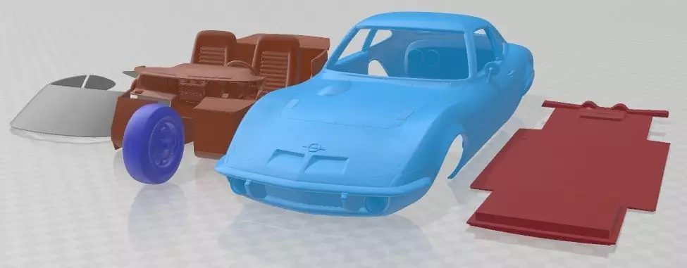 Opel GT 1968 Printable Car 3D print model