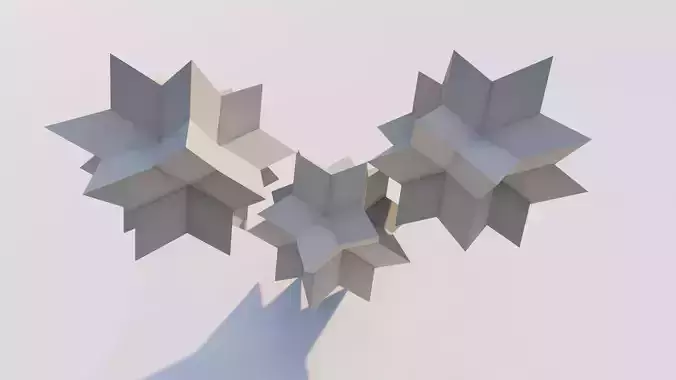 Quasicrystal Math Object -Gyroid Voronoi
