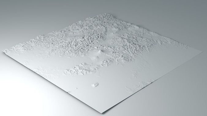 Fantasy Terrain Untextured 3D model