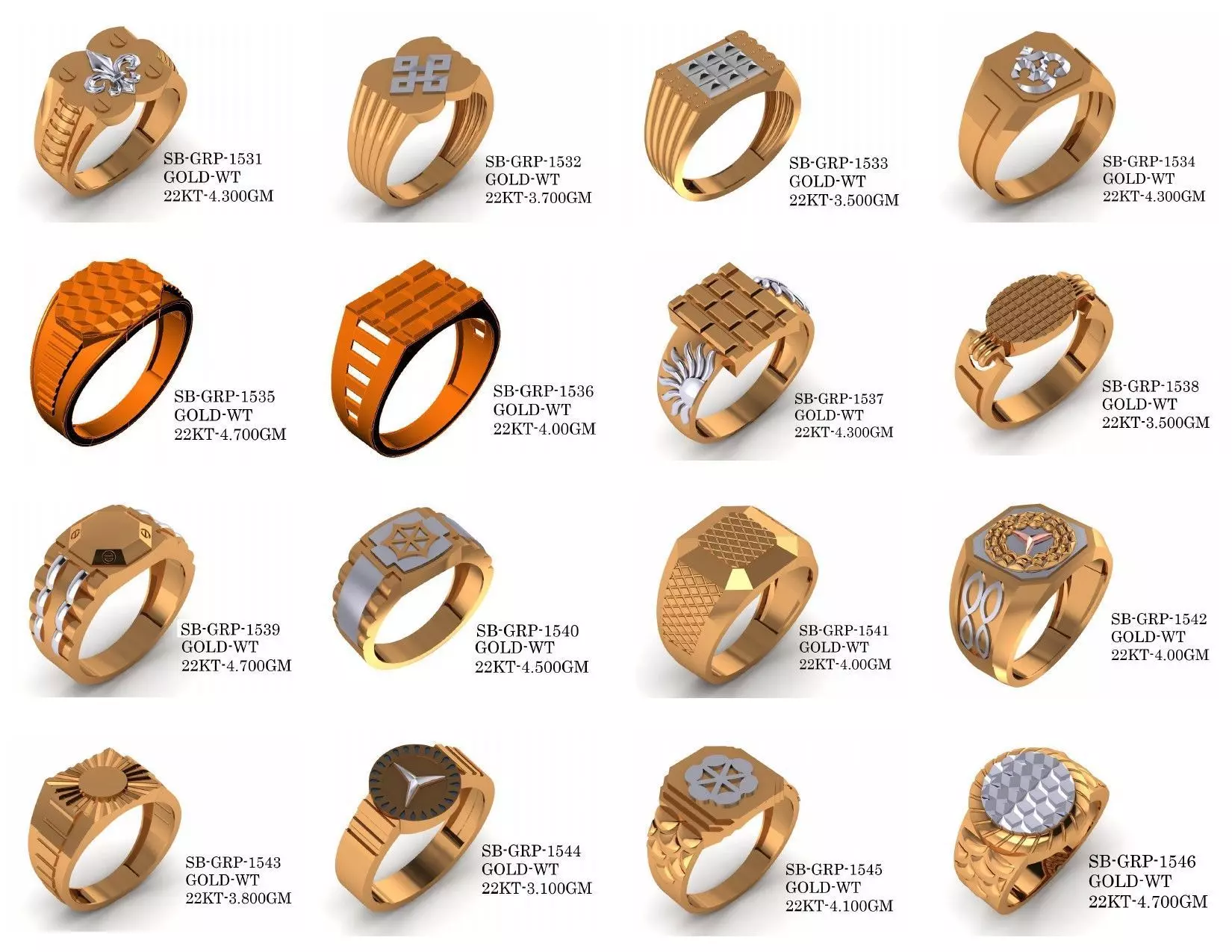 NEW DESIGN OF GENTS RINGS 800 PAPER CAST 3D print model