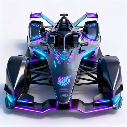 Stealth Black Formula Racing 3D Model V02