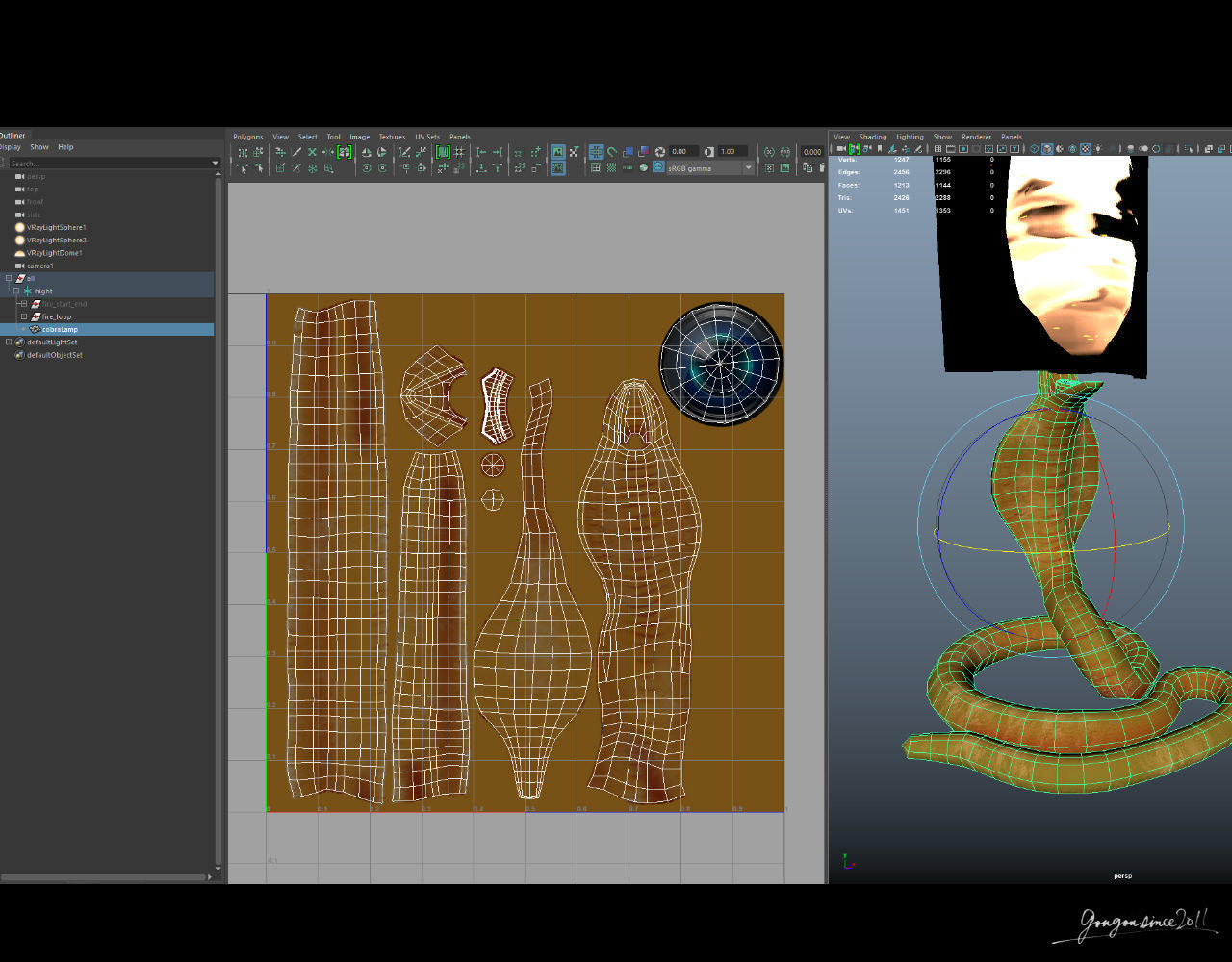 Cobra Lamp 3D model_7