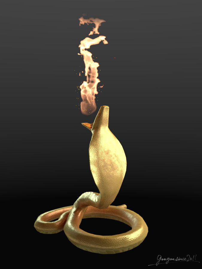 Cobra Lamp 3D model_3