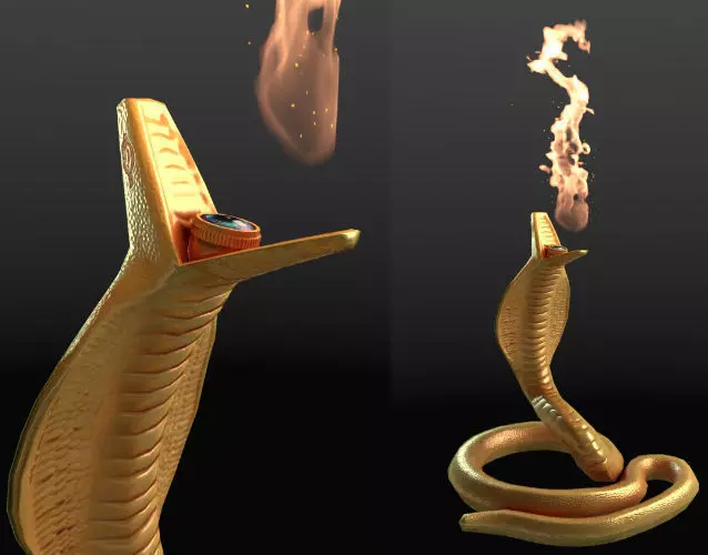 Cobra Lamp 3D model_0