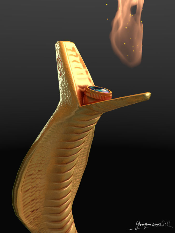 Cobra Lamp 3D model_4
