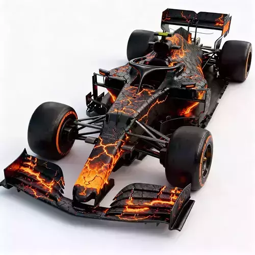 Stealth Black Formula Racing 3D Model V04
