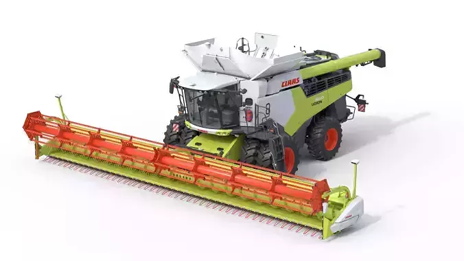 Claas Lexion Wheeled with CombineHarvester