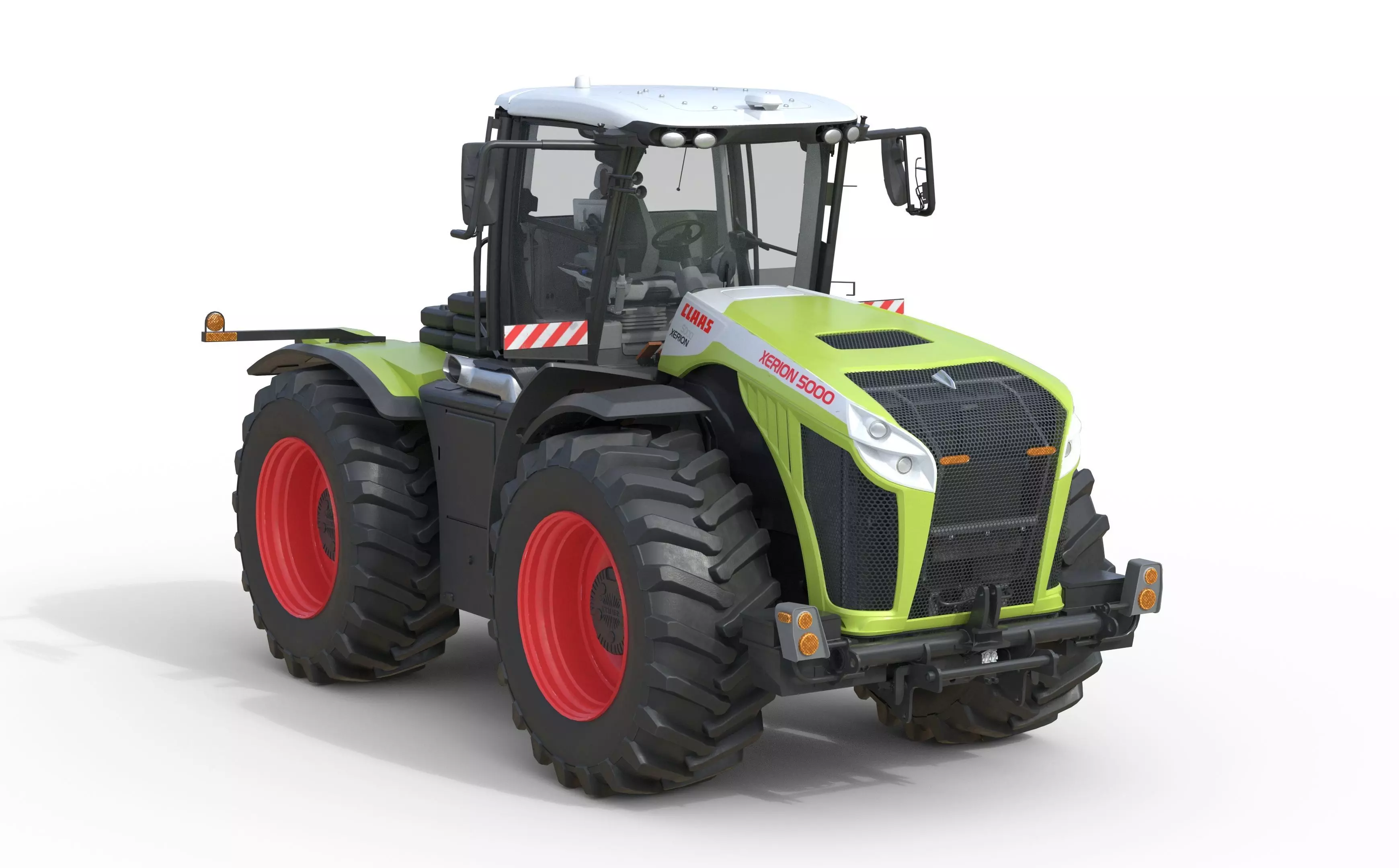Claas Xerion 5000 4WD Tractor Low-poly 3D model