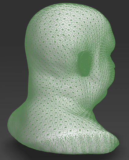 Detailed head 2 3D print model_3