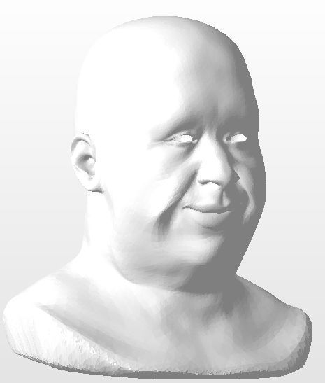 Detailed head 2 3D print model_2