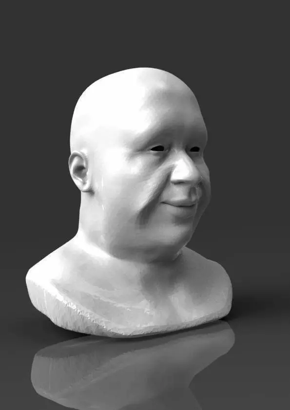 Detailed head 2 3D print model_0