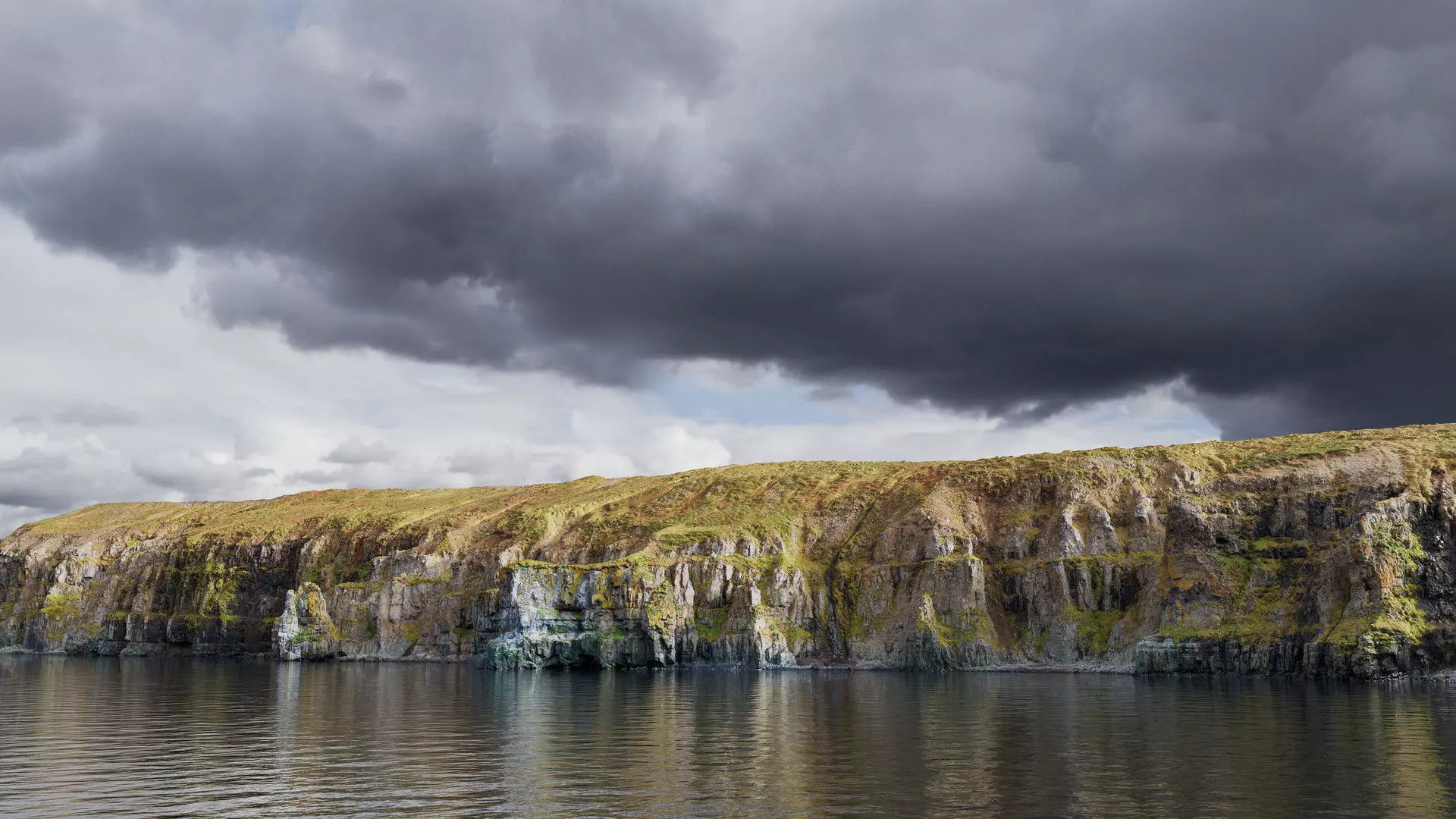 Coast Cliff D Low-poly 3D model