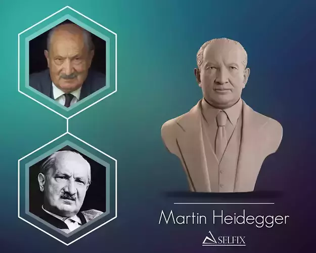 Martin Heidegger Bust Sculpture