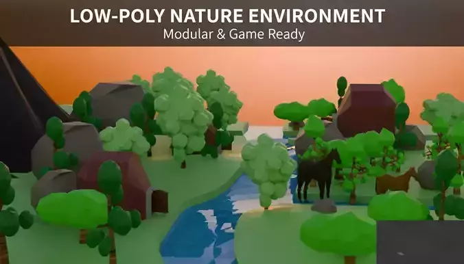 Low-Poly Nature Environment