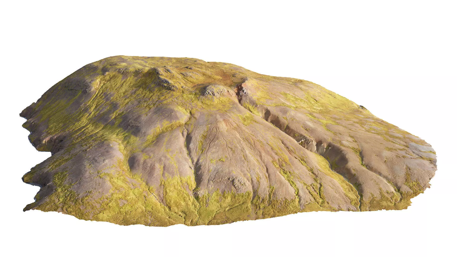 Volcano Mountain A Low-poly 3D model